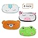 Produktbild Schneiden Sie Tierform Federmäppchen für Kind, Einhorn Make-up Werkzeugtasche Kosmetik Aufbewahrungstasche, 3D Stift Tasche für Studenten (4er Set)