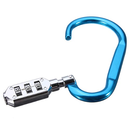 Juego de 1 candado de 3 dígitos bolsa de equipaje maleta código cerradura de combinación Seguridad S - Imagen 3