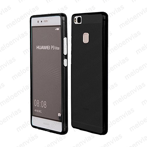 Funda carcasa para HUAWEI P9 LITE Gel Tpu LISO MATE Color NEGRO