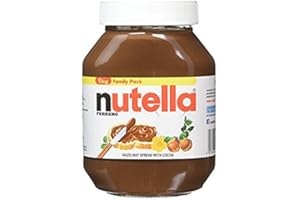 Nutella Crema de chocolate con avellanas, 1 kg, paquete de 2
