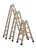  Escaleras de madera tijera homologadas Varias Medidas (3 Peldaños) Envío GRATIS 24 h.