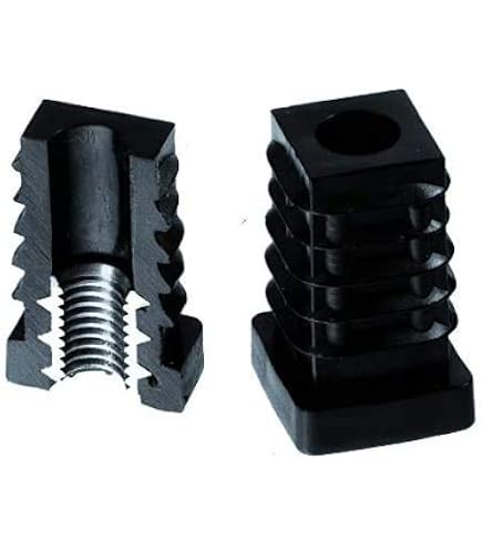 Gewindestopfen M10 Quadratisch – Einsteckbuchse Für Vierkantrohr 50x50x2 Mm, PA Glasfaserverstärkt, Schwarz