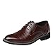 Produktbild FNKDOR Schuhe Herren Klassik Geschäft Spitz Lederschuhe Schnürsenkel Berufsschuhe Nähgarn Freizeit Hochzeitsschuhe Kleid Schuhe Wein 36 EU/37CN