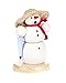 Produktbild Räuchermann Schneemann mit Schirm von DREGENO SEIFFEN 12cm – Original erzgebirgische Handarbeit, stimmungsvolle Weihnachts-Dekoration