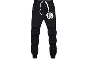 WANHONGYUE Anime Dragon Ball Z Goku Pantalons de Sport Jogging Adulte Cosplay Bas de Survêtement Sweatpants Trousers avec Poches