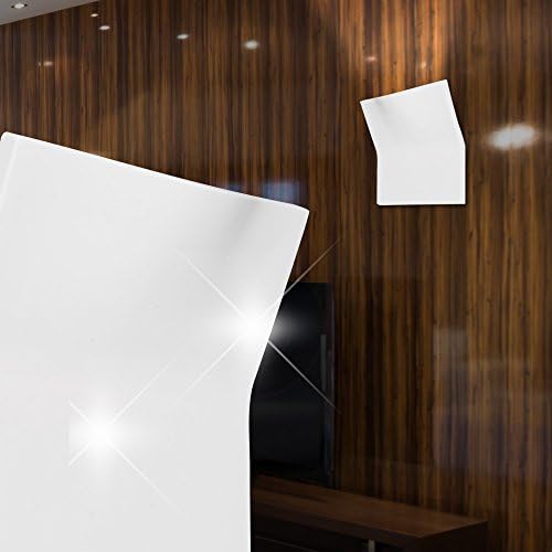 Modern Ceramic Wall Torch in and Wallpaper Paintable White