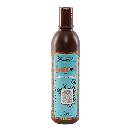 Doctor cabello bálsamo AL aceite de tránsito - con aceite de tránsito Bio DESDE Marruecos, bálsamo para cabellos secos, Rizado y crespo - 340ml