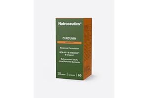 Natroceutics Curcumin Fortified |60 Vegan Capsules| Advanced Formulation| BCM-95 & Akbamax & Gingerol|Delivers Over 700% More Bioactive Curcumin|
