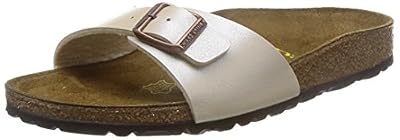 Birkenstock - Madrid BS - Mules - Mixte Adulte - Beige (Graceful Pearl White) - 37 EU