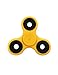Produktbild Hand Spinner Tri Hand Fidget Spinner Hybrid Keramik Lager Spielzeug Geschenke für Kinder und Erwachsene - Ideal bei Nervösität, Angst, Stress und Hyperaktivität Gelb PA+GF