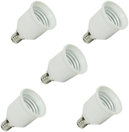 E12 to E27 Adapter Converts Chandelier base Socket (E12) To Medium Socket (E27)