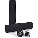 Rhys 2 Pezzi Impugnate Bici impugnature per Bicicletta in Spugna Antiscivolo Universal per Manubrio per Mountain Bike Scooter