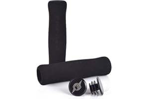 Rhys 2 Pezzi Impugnate Bici impugnature per Bicicletta in Spugna Antiscivolo Universal per Manubrio per Mountain Bike Scooter Elettrico