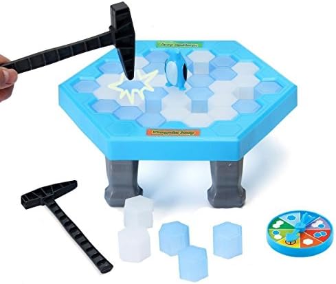 iBrick Puzzle Ice Breaking Table Game-Save Penguin on the Ice Cubes-Interactive Desktop Games for Kid and Adult