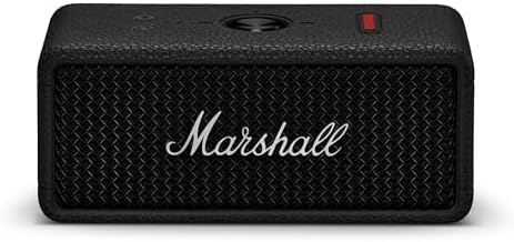 Marshall Emberton III Altoparlanti Bluetooth portatili Wireless accoppiabili IP67 Resistente a polvere e acqua, 32+ ore di riproduzione Ricarica rapida - nero e argento