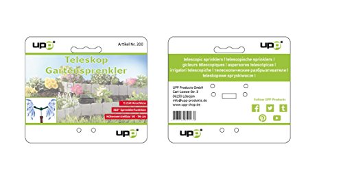 UPP® Teleskop Sprenger / Sprenkler/ Regner/Bewässerungsstab/ Sprinkler/ Impulsregner - 4