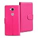 Produktbild Honer 5X Bookstyle Hülle, Conie Mobile PU Leder Schutzhülle Handytasche Bookcase Tasche Premium Klapphülle in Pink