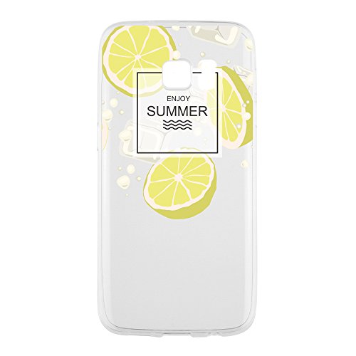 licaso® Hülle für Samsung Galaxy S7 5,1″ TPU Schutz Cover Samsung S7 Summer Ice Sommer Eis-Würfel Fresh Zitrone Case Sketch transparent klare Schutzhülle galaxys7 Tasche Silikon (Samsung Galaxy S7, Summer Ice) - 3