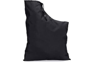 BOBOZHONG Bolsa de Aspiradora para Jardí,Bolsa de Soplador de Hojas con Cordón,Recolector de desechos de Hojas al Aire Libre con diseño de Cremallera para Sopladores de Hojas al vacío de jardín