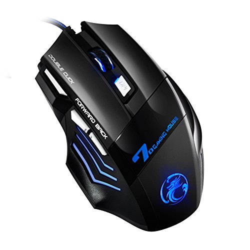 Apedra Wired Optical Gaming Mouse Dark Knight X7 luz de respiraci n LED Dazzle 4 ratones DPI ajustables 7 botones programables Gaming Mice para Windows XP Vista 7 8 10 MAC OS X reviews Apedra Wired Optical Gaming Mouse Dark Knight X7 luz de respiraci n LED Dazzle 4 ratones DPI ajustables 7 botones programables Gaming Mice para Windows XP Vista 7 8 10 MAC OS X