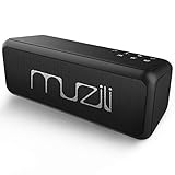 🎼【VIDA IMPRESIONANTE DE BATERÍA】El Altavoz Bluetooth Muzili con una duración de batería impresionante de hasta 8 horas, este altavoz inalámbrico portátil para exteriores se guarda fácilmente en su mochila. Y el certificado IPX5 a prueba de agua (no se puede sumergir) es perfecto para viajes a la playa, acampar, andar en bicicleta y otras actividades al aire libre y en interiores. Los altavoces portátiles Bluetooth de Muzili se vuelven a conectar automáticamente al último dispositivo. Son excele