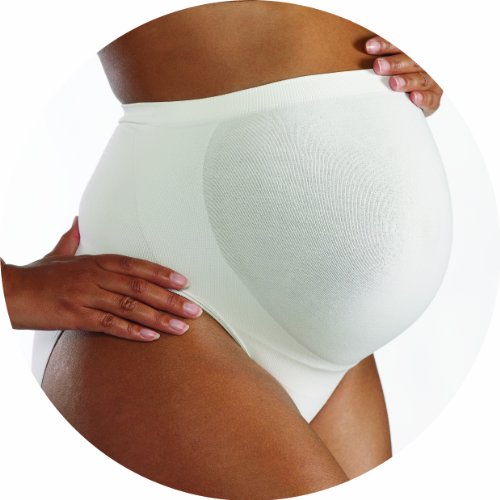 Cantaloop Maternity Panty (Large, White)