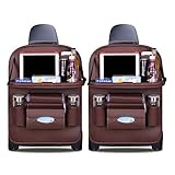 【Premium-Qualität erg】 - Ergocar-Auto-Organisatoren sind aus PU-Leder mit hoher Dichte hergestellt, um die Haltbarkeit zu gewährleisten und ein Dehnen oder Schrumpfen zu vermeiden. leicht mit nassen Schwämmen oder feuchten Handtüchern zu sauber