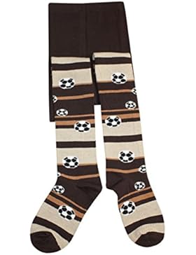 Weri Spezials Baby und Kinderstrumpfhose in Schoko Ringel+Fussbal Motiv