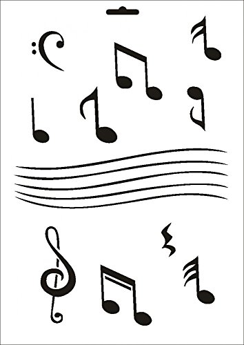 UMR-Design W-170 Music Wand / Textilschablone Grösse A5