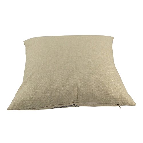 Coolsummer Kissenhülle aus Baumwolle / Leinen, quadratisch, dekorativ, abstraktes geometrisches Muster, mit verstecktem Reißverschluss, für Sofa, Bett, Stuhl, Autositz, 45,7 x 45,7 cm, mehrfarbig, UKS036A1, 18×18 - 5