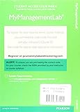 Organizational Behavior 2017 Mymanagementlab with Pearson Etext Access Card