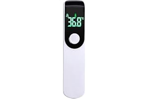 Okaywork Termometro - Termometro digitale febbre, termometro clinico febbre infrarossi, termometro frontale, display LCD, display istantaneo, dispositivo di misurazione della temperatura.(Bianco)