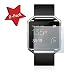 Produktbild Funnytech@ [Pack 2 Gehärtetes Glas für Fitbit Blaze Transparenter Displayschutz für Fitbit Blaze Einscheiben-Sicherheitsglas (Stärke 0,3 mm) - Montageset Inklusive