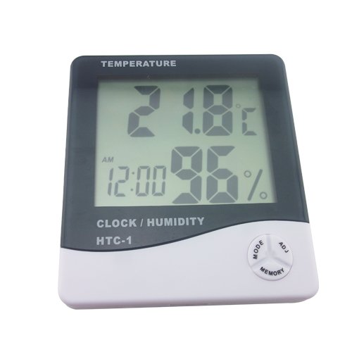 Preisvergleich Produktbild Accmart (TM) LCD Digital Temperatur Hygrometer Thermometer Luftfeuchtigkeit Meter mit Wecker für Home Wand-Schreibtisch Outdoor Innen
