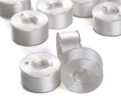 Simthreads Typ A Stickerei vorgewickelten Spulen Gewinde – 25pcs/pack, Weiß, für Brother / Babylock / Janome / Singer Stickereimaschine - 2