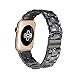 Produktbild WOOLIY iWatch Armband mit Harz kompatibel mit 38 mm 40 mm 42 mm 44 mm iWatch Serie 4/3/2/1/ Edelstahl Schnalle Armband Damen Herren 40 mm