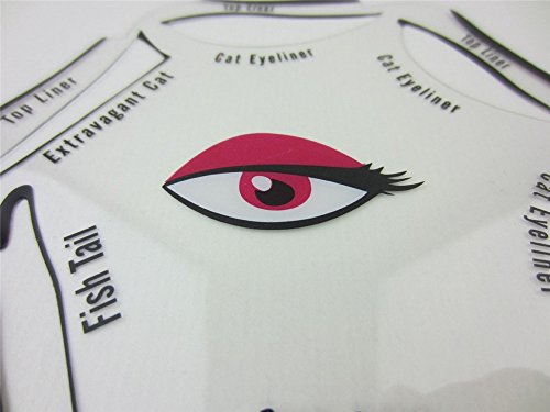 Eyeliner Schablone – 6 in 1 Schablonen für perfekte Katze Eyeliner und Smokey Augen Make-up Werkzeug Schablone für die perfekte Lidstrich und ein makelloses Augen-Make-up – weich - 6
