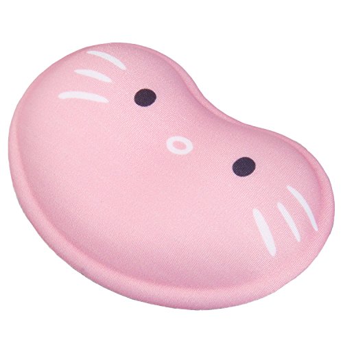 HIMRY weiche Handballen Auflage, Ergonomisch geformte Silikon Handauflage, Gel Handgelenkauflage mit Lustigem Cartoon Motiv, Rutschfeste Flex Auflage, Rosa Katze, KXC5113 pinkcat