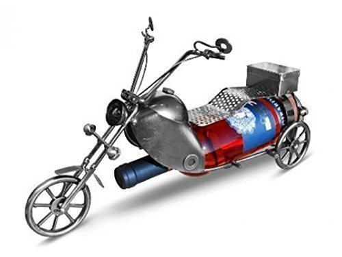 Preisvergleich Produktbild Weinflaschenhalter Metall Motorrad