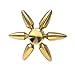 Produktbild KONKY Finger Hand Spinner Legierung Fidget Fokus Spielzeug mit glatten Oberfläche Finish, Stress Reducer für Angst Relief, ADD, ADHD und Finger Training, Gold