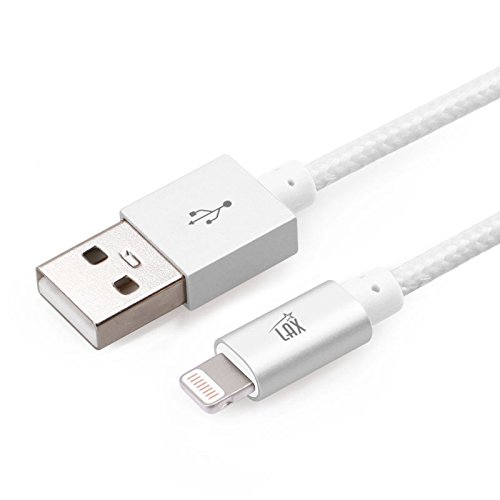 Apple Zertifiziertes Ladekabel, Apple Lightning, extra langes 3m Ladekabel, iPhone 7, 7, Plus, SE, 6s 6 Plus 5s 5c 5, iPad Pro Air 2, iPad mini 2 3 4, silber LAX Gadgets - 4