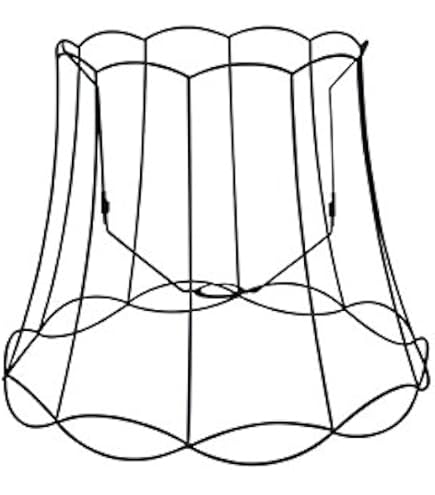 SEWACC Doe-het-zelf geleverde hanglamp lampenkap frame onbewerkt ring frame metaal draadframe hanglamp kap DIY ijzeren vervangende lamp vervangende lamp wandlamp tafellamp staande lamp