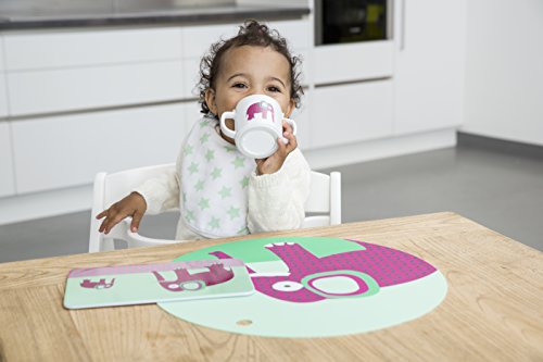 Lässig 1310007717 Trinkbecher mit Griff und Silikonboden, Wildlife Löwe - 3