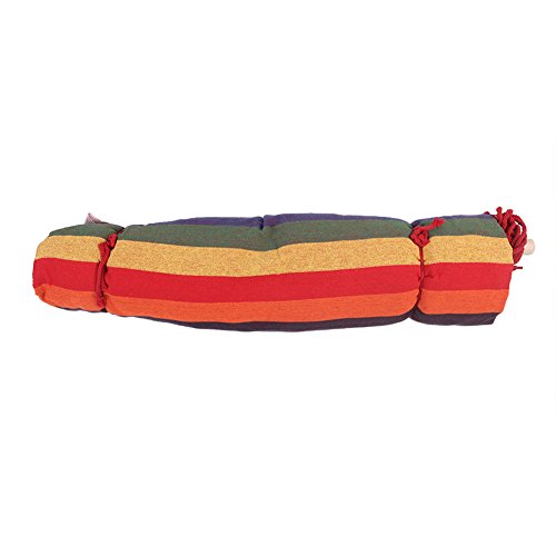 Hängesessel Mit Querstrebe Bali-Serie, Bis 150 kg belastbar, Regenbogen (103*23*16CM, Regenbogen Farbe) - 6