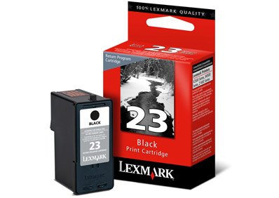 Lexmark 18C1523E - Cartucho nº 23, Capacidad 195 páginas, Color Negro