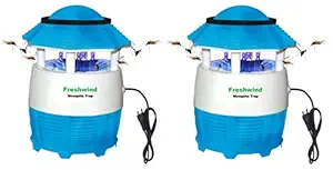 Freshwind safeway UV LED Mosquito Trap Machine Eco Friendly Electronic LED, Anti Mosquito Killer Trap Lamp, Theory Screen Protector Home and Outdoor Insect Killer Machine Multicolour - Pack of 2