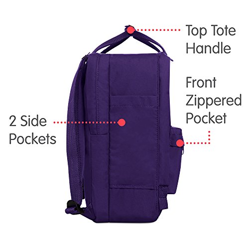 Fj  llr  ven K  nken Laptop Rucksack 13 Zoll  violett  Purple   35 x 25 x 16 cm  13 Liter