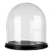 Produktbild CYS gdo106-wb001/11BK Glas Cloche Dome mit Schwarz Holz Boden, 34,3 cm