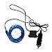 Produktbild TOOGOO(R) 3M Flexible EL Wire Neon-LED-Auto-Licht-Party Rope Tube + 12V Wechselrichter - Blau