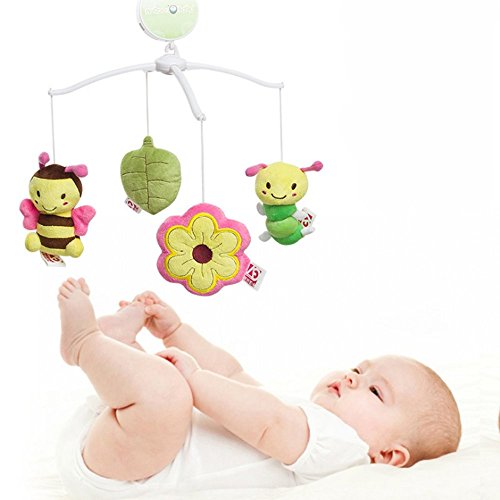 JYSPORT Musikmobile Baby Boy & Girl Krippe mit hängenden Rotierende Plüsch-Puppen Sleeping Music Box Melodien pädagogisches Spielzeug - 2